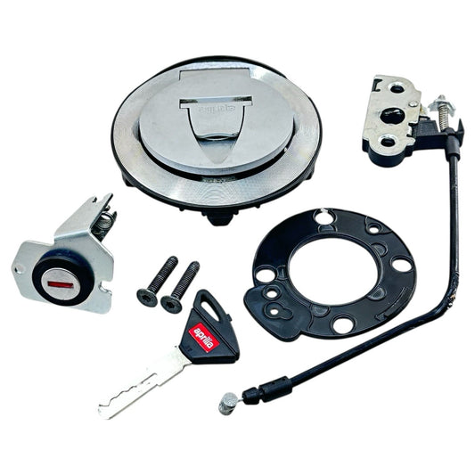 2021 - 2024 APRILIA RSV4 GAS CAP SEAT LOCK KEY SET FUEL TANK LID STOCK OEM