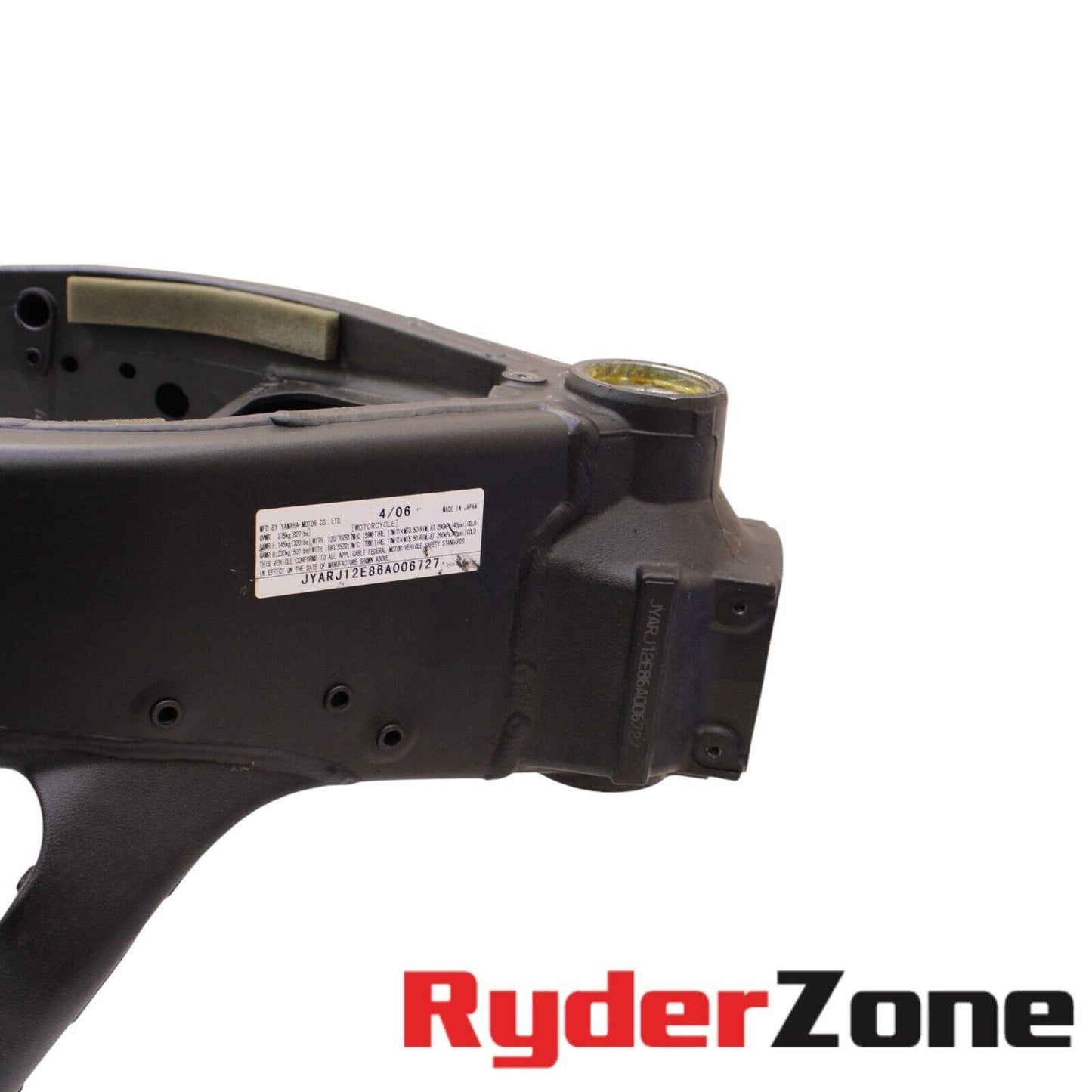 2006 2007 YAMAHA YZF R6 FRAME CHASSIS STRAIGHT BLACK MAIN STRAIGHT STOCK