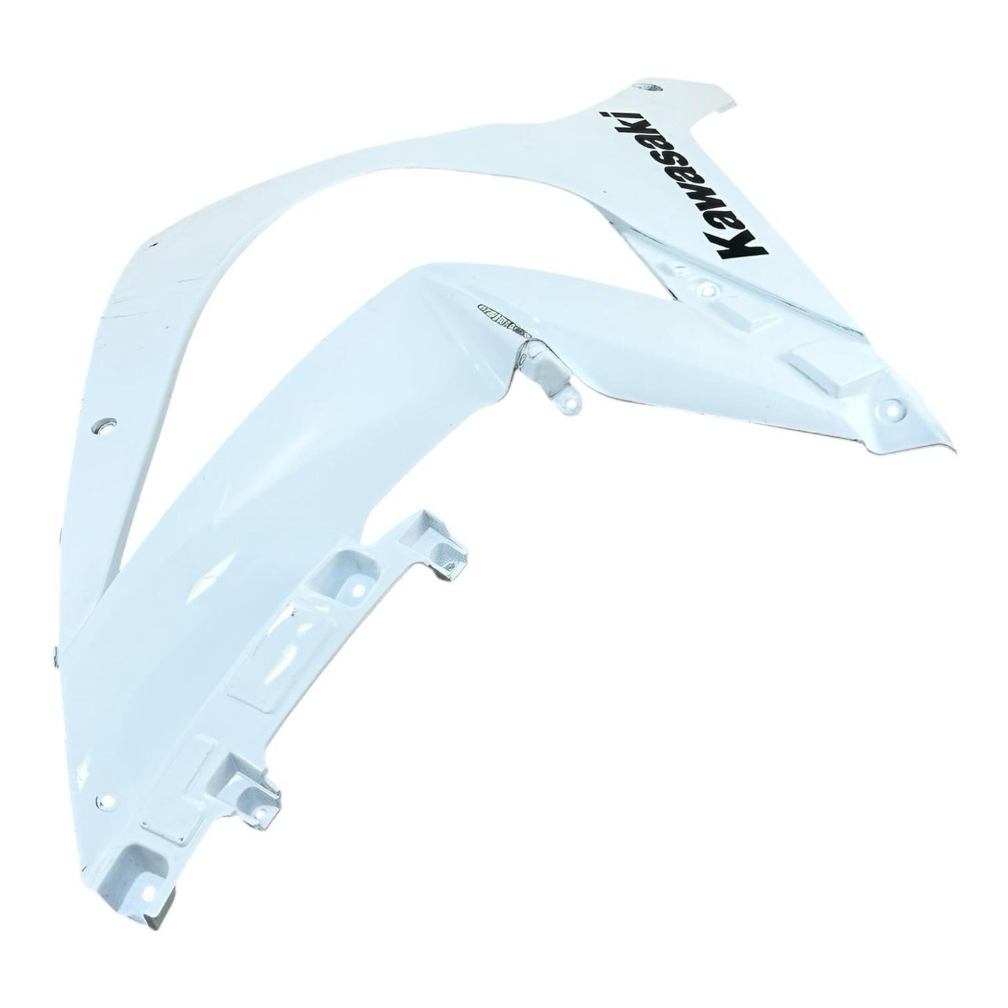 2016 - 2020 KAWASAKI NINJA ZX10R LEFT SIDE FAIRING COWL WHITE PLASTIC STOCK OEM