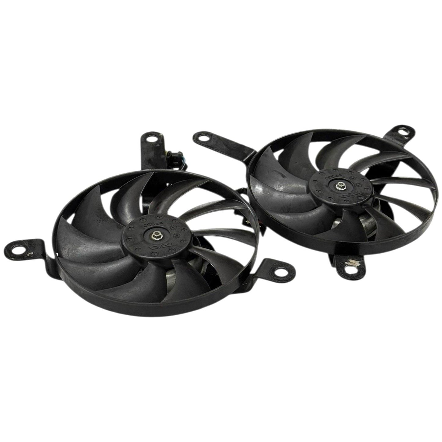 2008 - 2013 DUCATI 848 RADIATOR COOLING SYSTEM FAN BLOWER MOTORS CAP BLACK