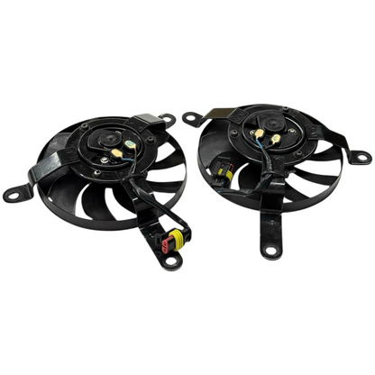 2008 - 2013 DUCATI 848 RADIATOR COOLING SYSTEM FAN BLOWER MOTORS CAP BLACK