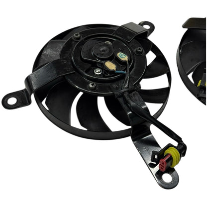 2008 - 2013 DUCATI 848 RADIATOR COOLING SYSTEM FAN BLOWER MOTORS CAP BLACK