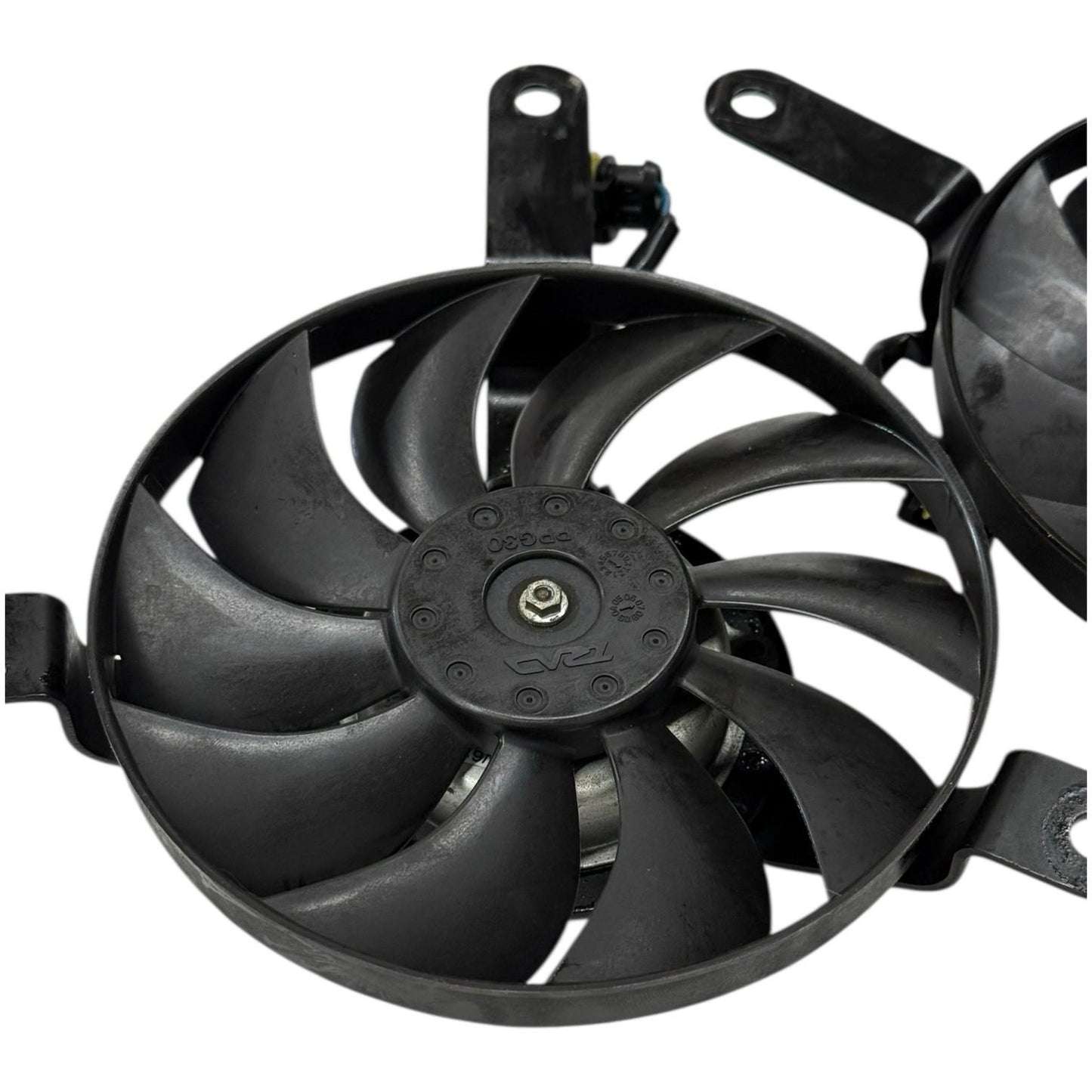 2008 - 2013 DUCATI 848 RADIATOR COOLING SYSTEM FAN BLOWER MOTORS CAP BLACK