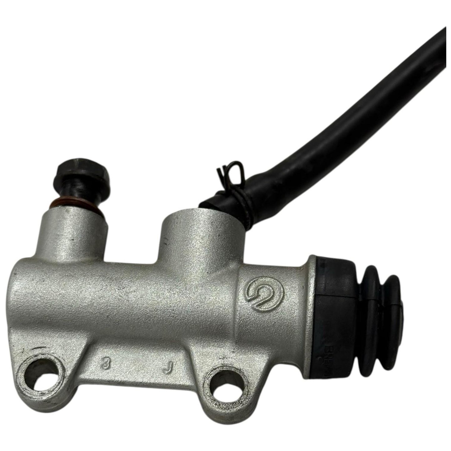 2008 - 2013 DUCATI 848 REAR BRAKE MASTER CYLINDER BRACKET MOUNT RESERVOIR OEM