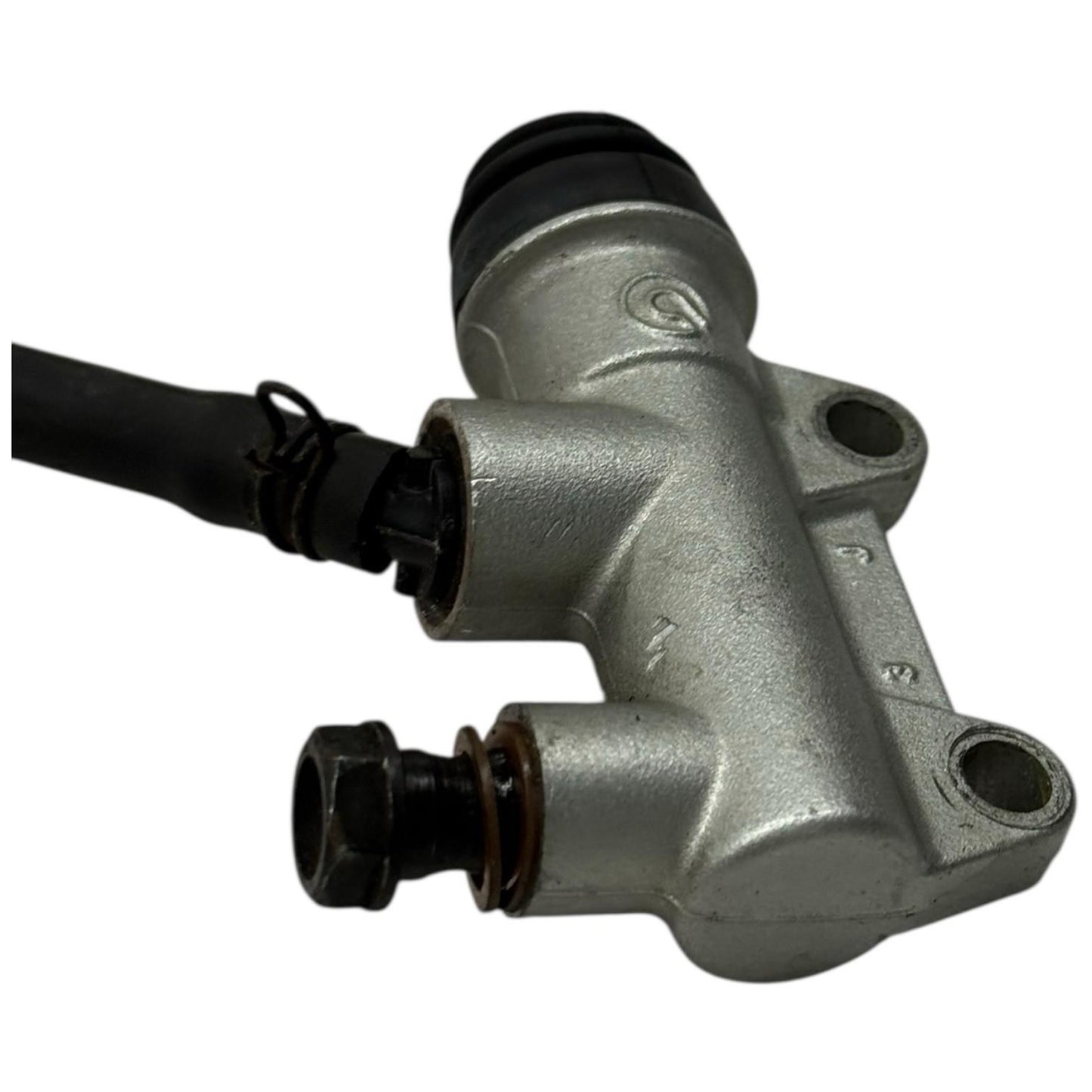 2008 - 2013 DUCATI 848 REAR BRAKE MASTER CYLINDER BRACKET MOUNT RESERVOIR OEM