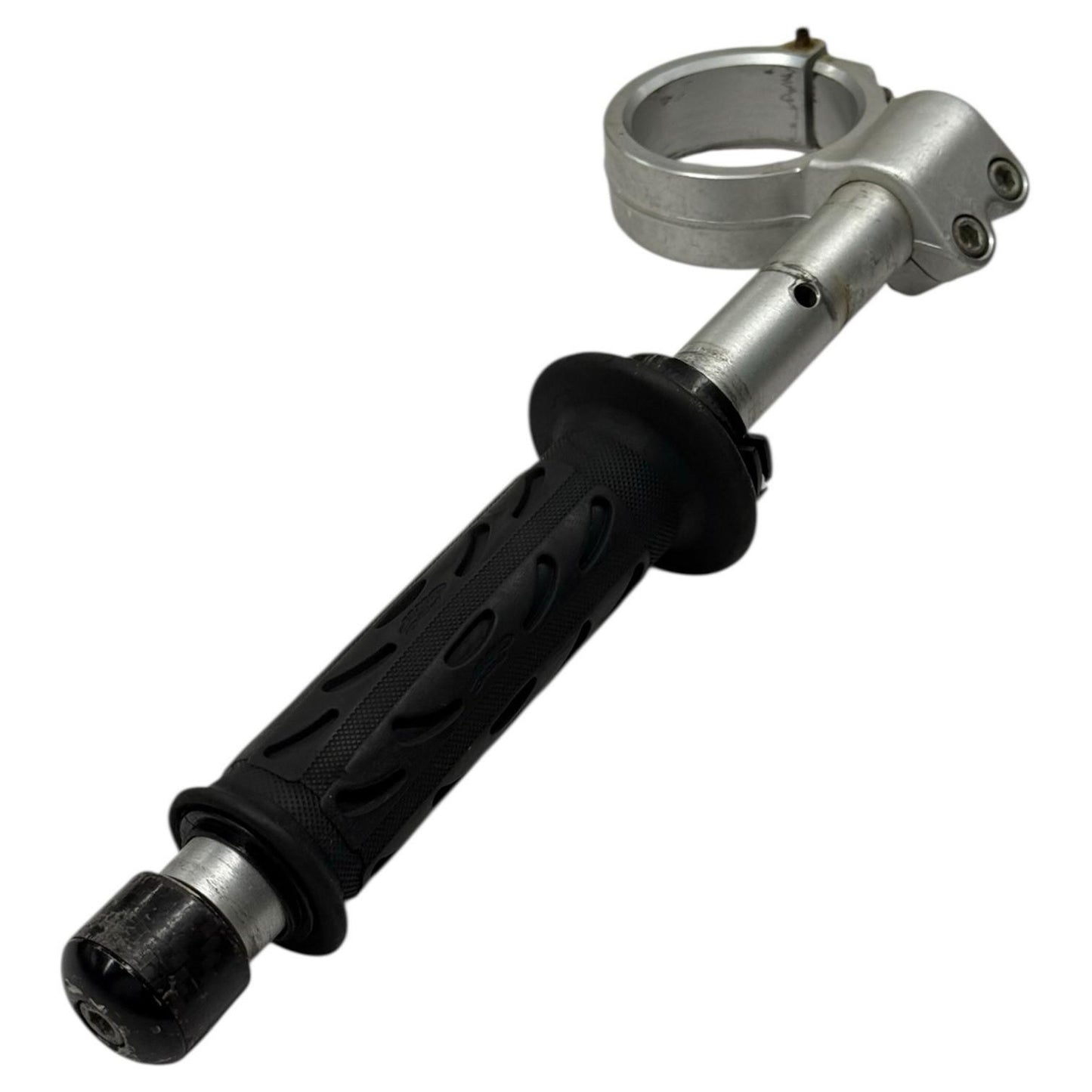 2008 - 2013 DUCATI 848 HANDLEBAR CLIP ON GRIPS SILVER STOCK