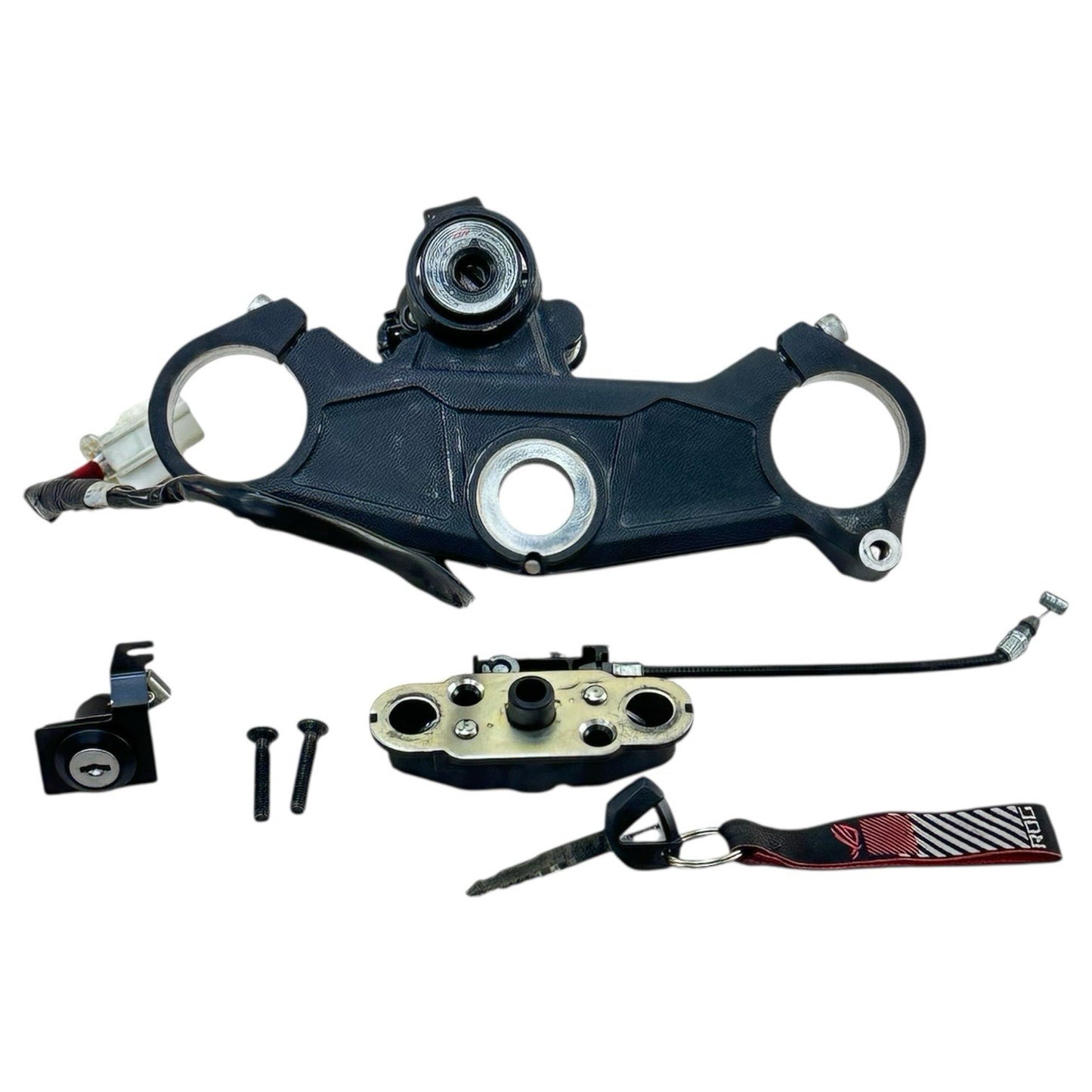 2016 - 2020 KAWASAKI NINJA ZX10R LOCK SET IGNITION SWITCH KEY SEAT LATCH CLAMP