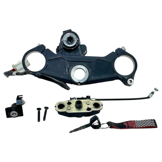 2016 - 2020 KAWASAKI NINJA ZX10R LOCK SET IGNITION SWITCH KEY SEAT LATCH CLAMP