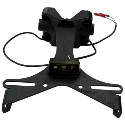 2008 - 2013 DUCATI 848 EVO REAR LICENSE PLATE TAG BRACKET / LIGHT MOUNT BLACK