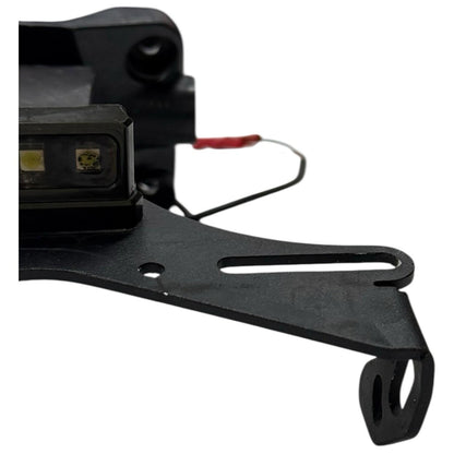 2008 - 2013 DUCATI 848 EVO REAR LICENSE PLATE TAG BRACKET / LIGHT MOUNT BLACK