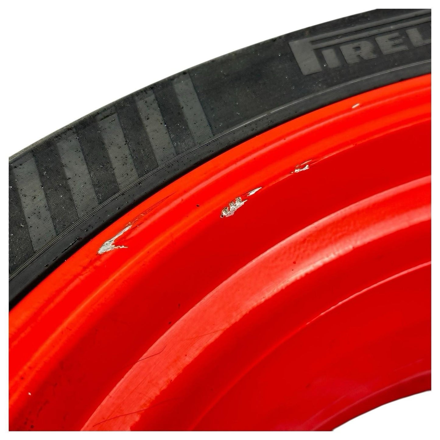 2015 2016 APRILIA RSV4 RF REAR WHEEL BACK RIM TIRE RUBBER RED STOCK *SCUFFED*