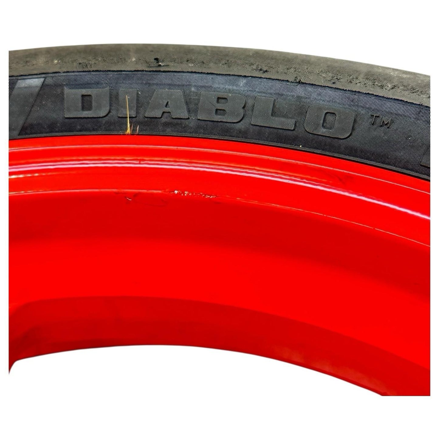 2015 2016 APRILIA RSV4 RF FRONT WHEEL RIM TIRE RUBBER RED STOCK OEM *BENT*