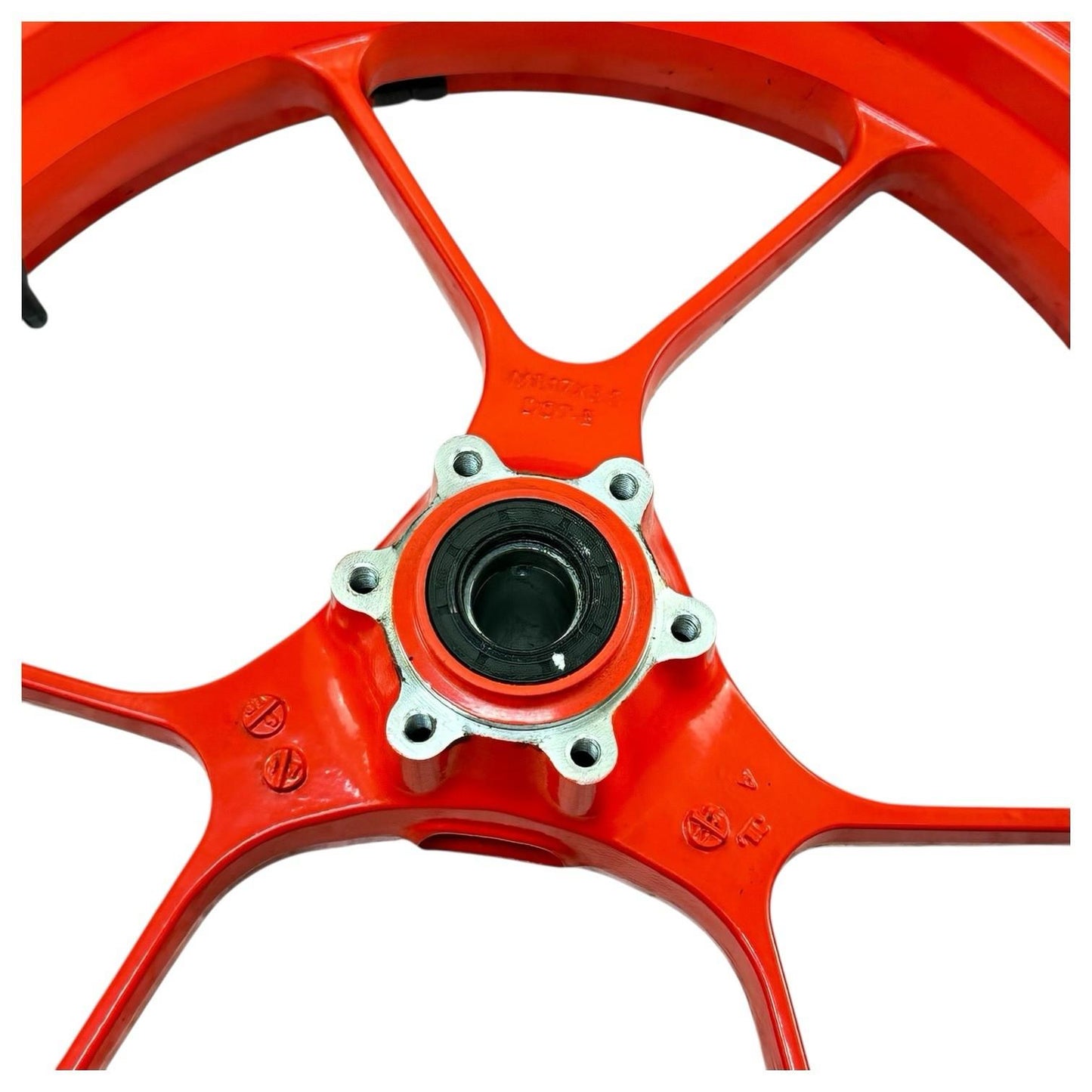 2015 2016 APRILIA RSV4 RF FRONT WHEEL RIM TIRE RUBBER RED STOCK OEM *BENT*