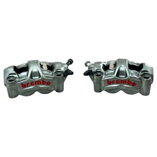 2015 2016 APRILIA RSV4 RF FRONT BRAKE CALIPERS LEFT RIGHT SET PADS BREMBO STOCK