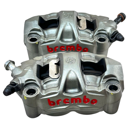 2015 2016 APRILIA RSV4 RF FRONT BRAKE CALIPERS LEFT RIGHT SET PADS BREMBO STOCK