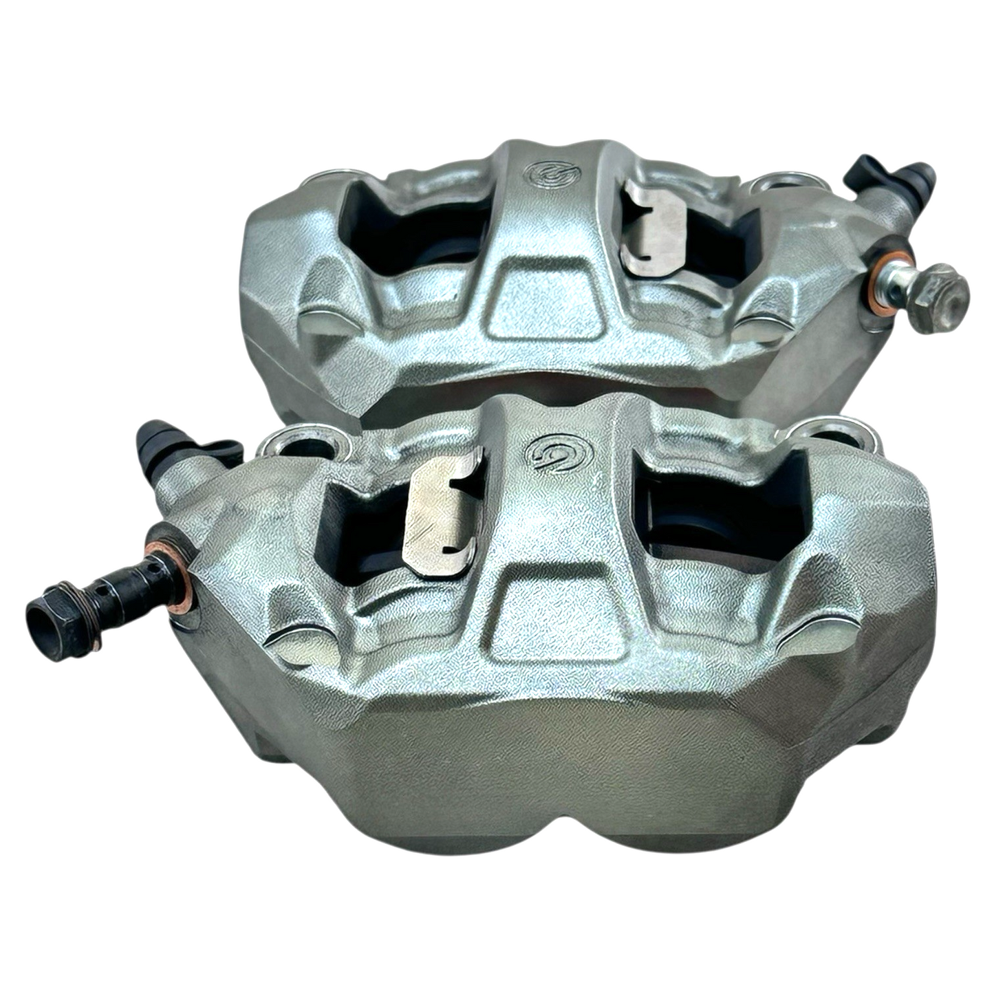 2015 2016 APRILIA RSV4 RF FRONT BRAKE CALIPERS LEFT RIGHT SET PADS BREMBO STOCK