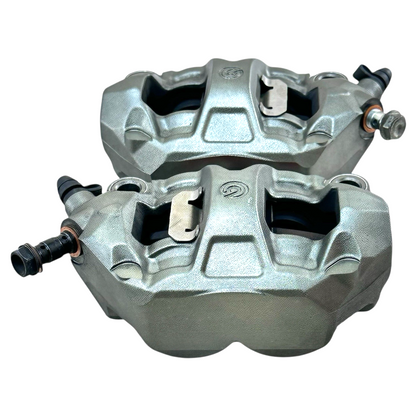 2015 2016 APRILIA RSV4 RF FRONT BRAKE CALIPERS LEFT RIGHT SET PADS BREMBO STOCK