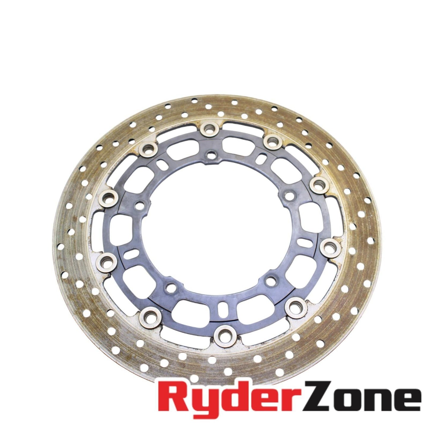 2006 2007 YAMAHA YZF R6 FRONT ROTORS BRAKE DISCS SILVER OEM LEFT RIGHT STRAIGHT