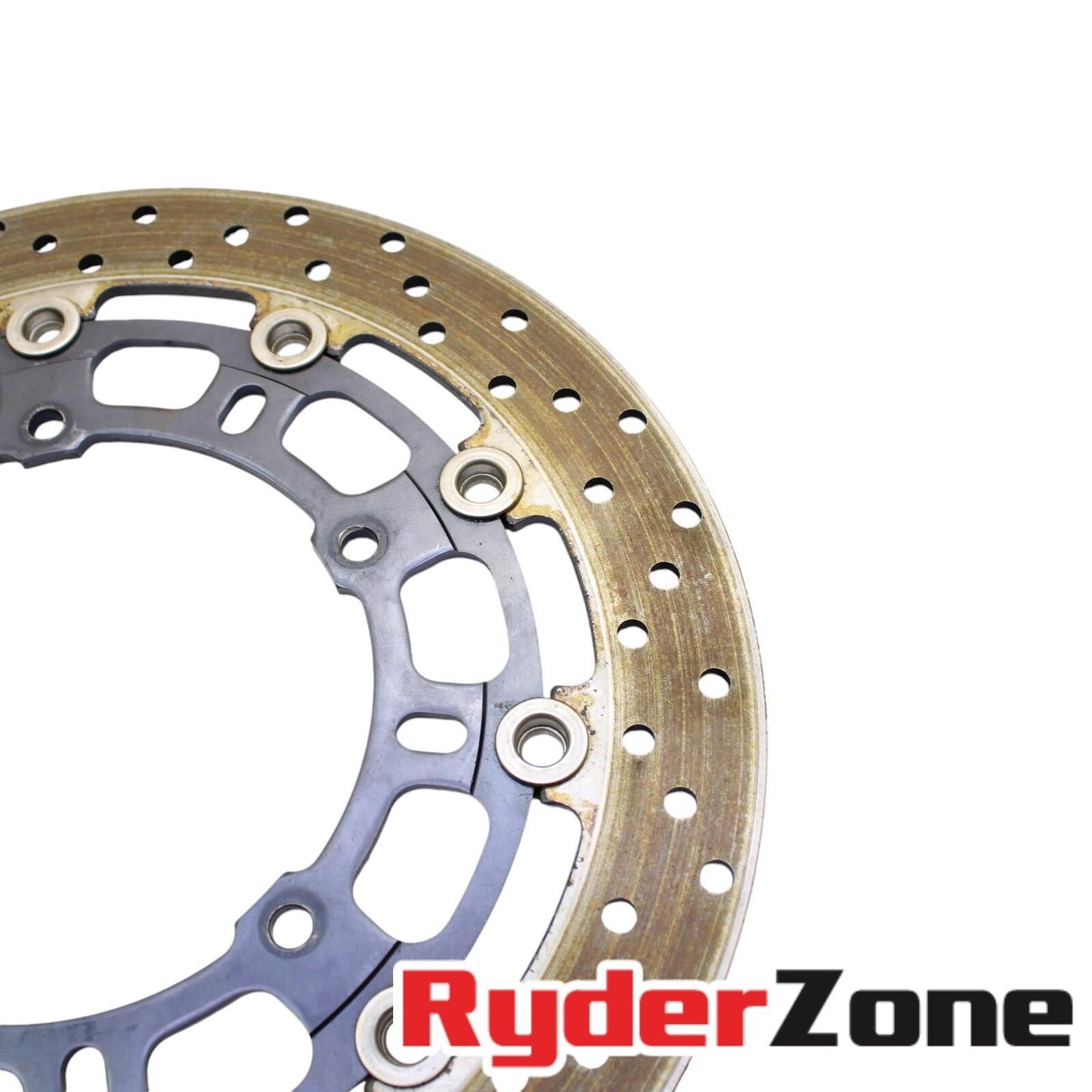 2006 2007 YAMAHA YZF R6 FRONT ROTORS BRAKE DISCS SILVER OEM LEFT RIGHT STRAIGHT