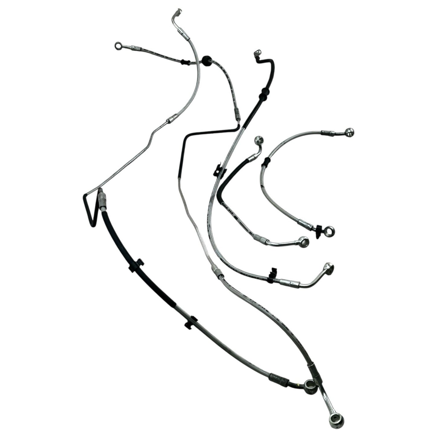 2015 2016 APRILIA RSV4 RF ABS LINES BRAKE HOSES SET STEEL BRAIDED STOCK OEM