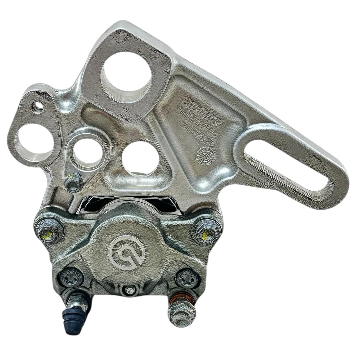 2015 2016 APRILIA RSV4 RF REAR CALIPER BACK BRAKE MOUNT BRACKET PADS BREMBO OEM