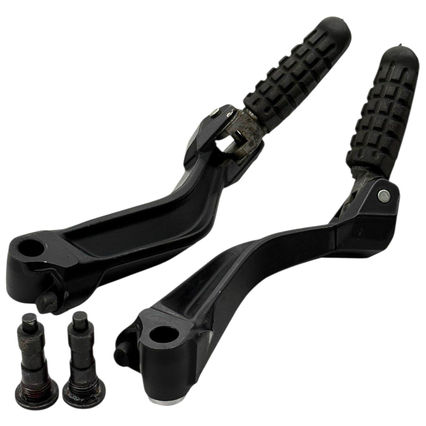 2011 - 2014 DUCATI DIAVEL PASSENGER PEGS LEFT RIGHT BOLTS STOCK BLACK