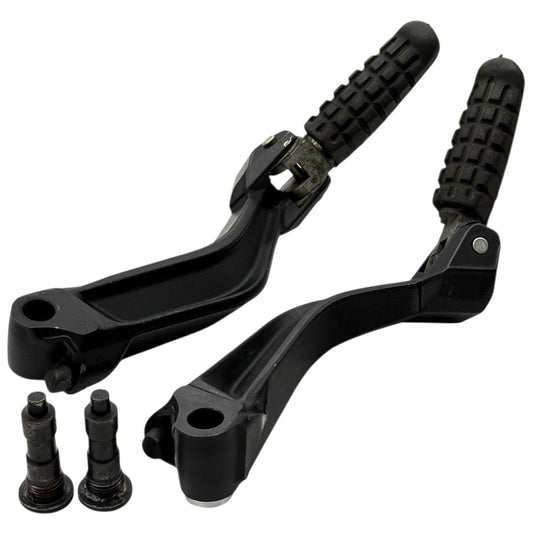 2011 - 2014 DUCATI DIAVEL PASSENGER PEGS LEFT RIGHT BOLTS STOCK BLACK