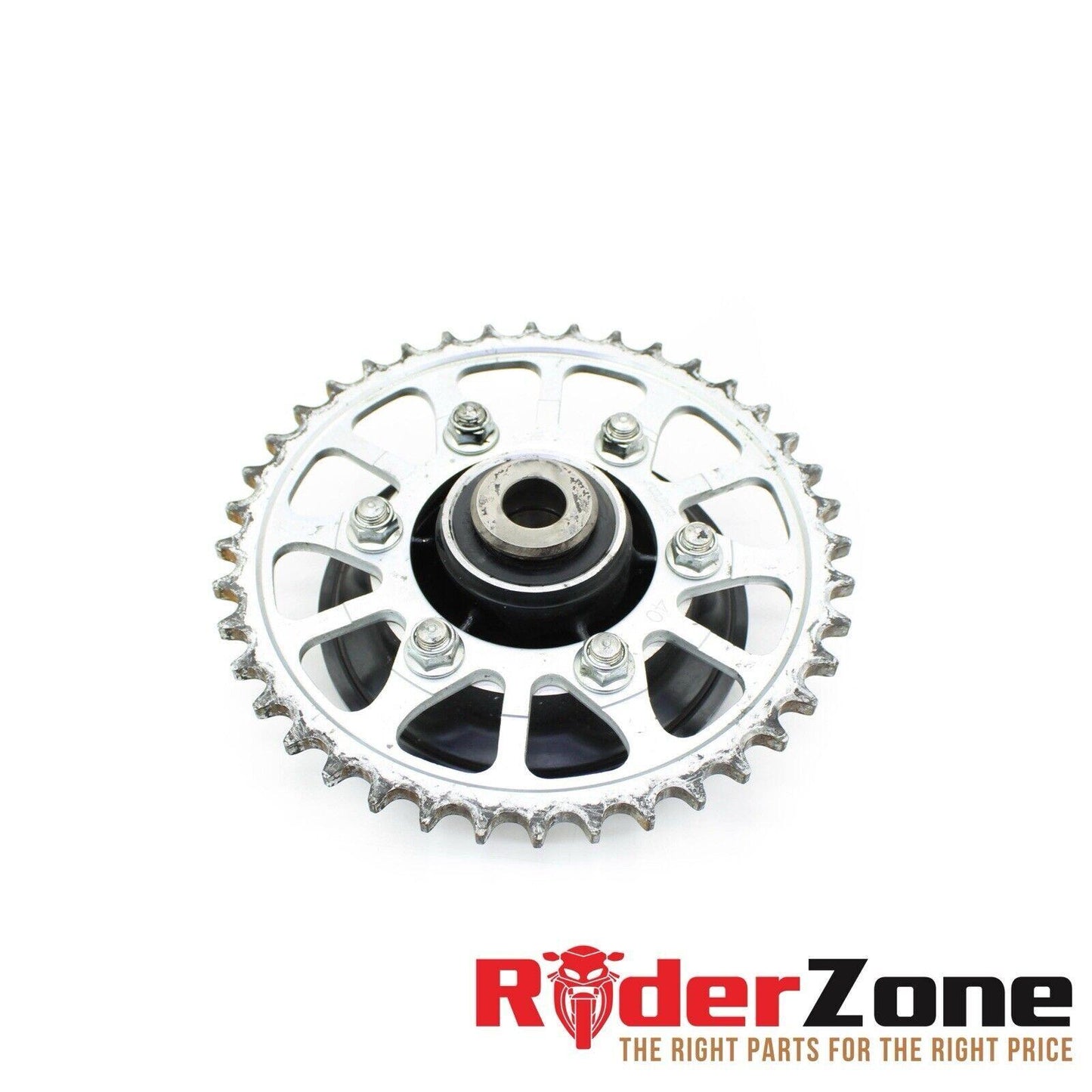 2006 2007 KAWASAKI NINJA ZX10R REAR SPROCKET HUB SILVER DAMPERS SUNSTAR