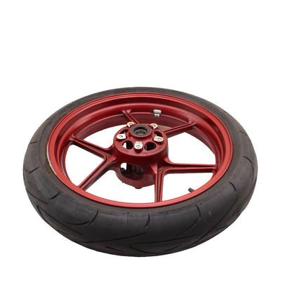 2024 - 2025 KAWASAKI NINJA ZX6R FRONT WHEEL RIM TIRE RED STOCK OEM *SCUFFED*