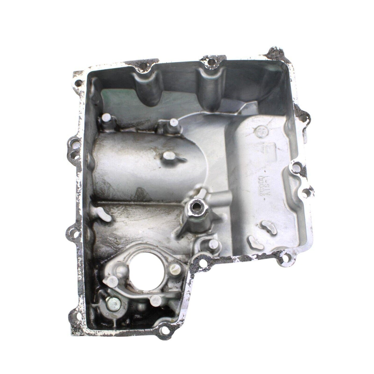 2008 - 2016 YAMAHA YZF R6 OIL PAN LOWER BOTTOM COVER ENGINE SILVER LINES HOSES