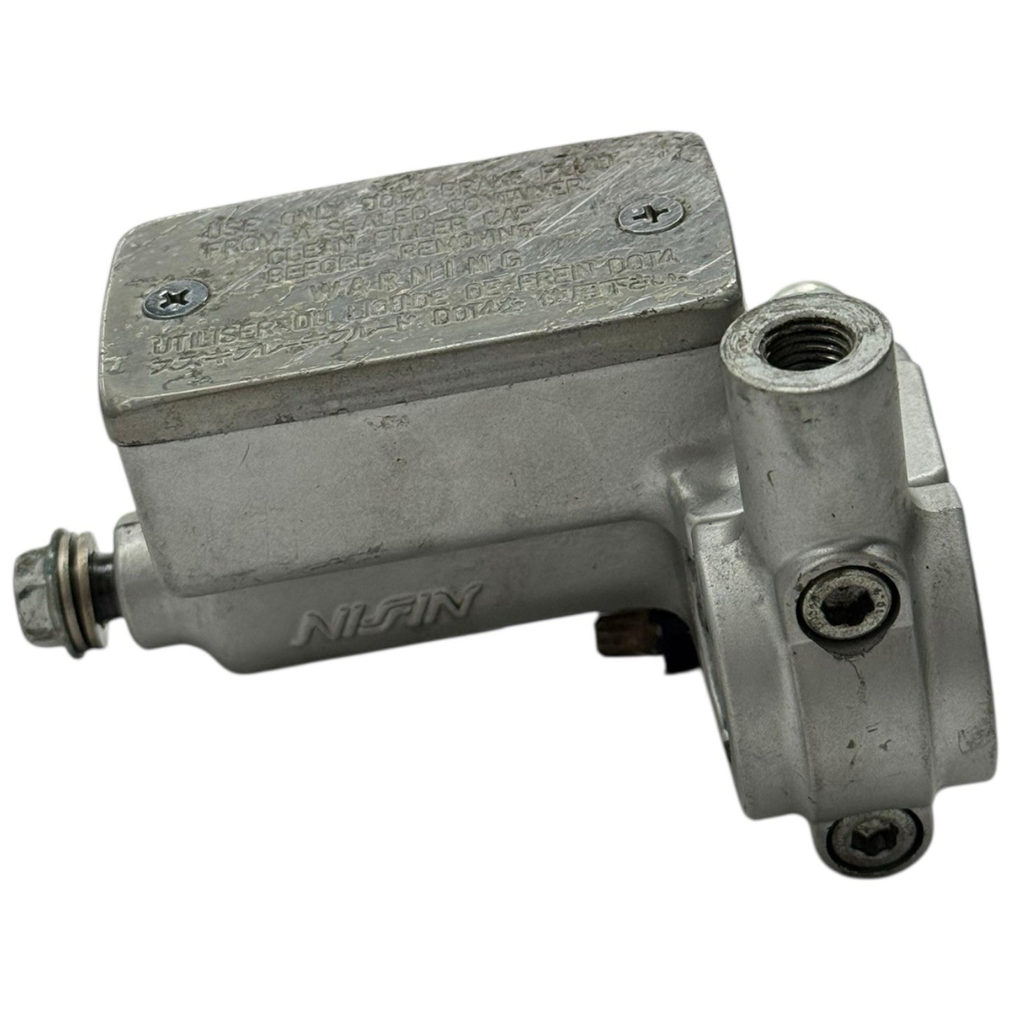 2005 - 2010 SUZUKI BOULEVARD FRONT BRAKE MASTER CYLINDER SILVER RESERVOIR OEM