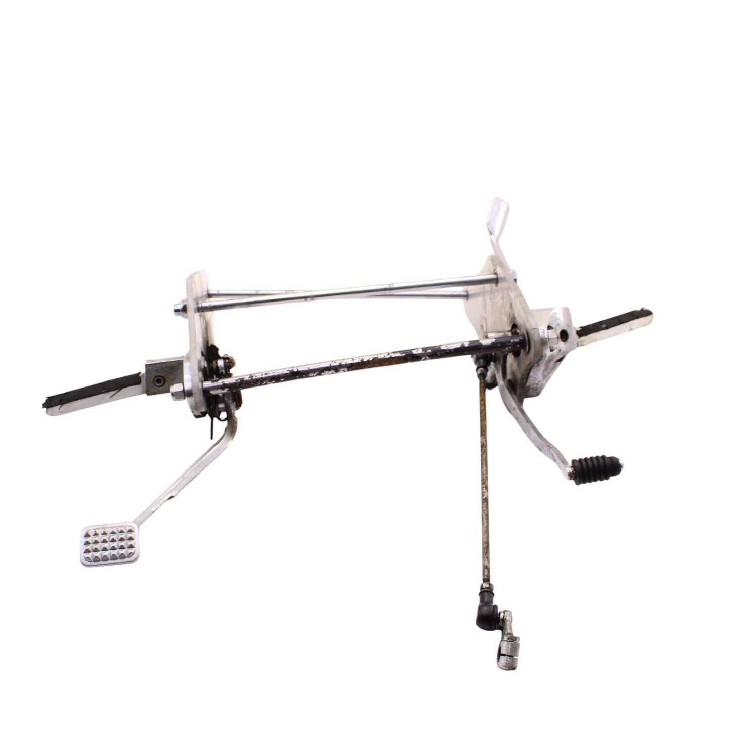 2005 - 2010 SUZUKI BOULEVARD REARSET RIGHT LEFT BRAKE FOOT PEDAL SILVER CHROME