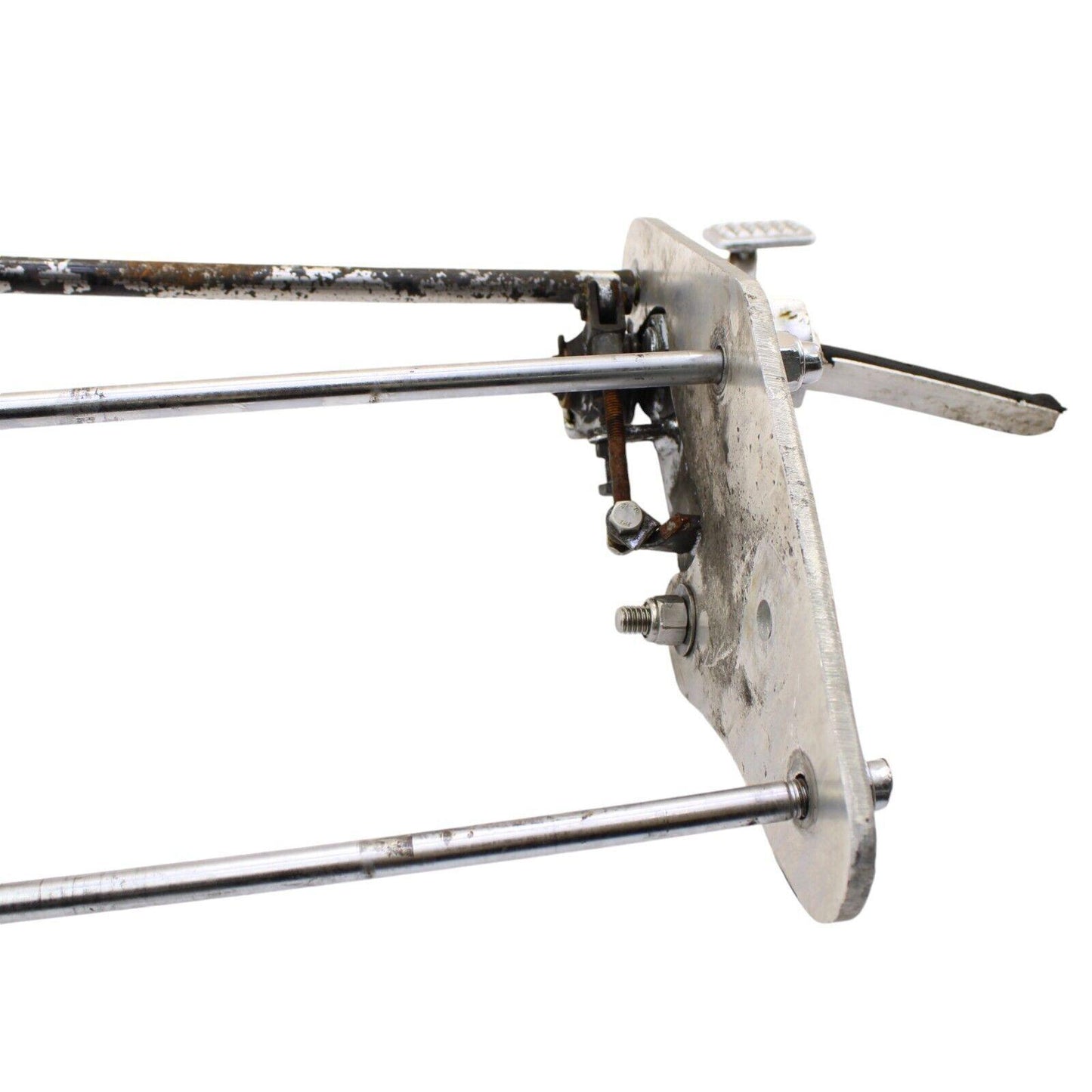 2005 - 2010 SUZUKI BOULEVARD REARSET RIGHT LEFT BRAKE FOOT PEDAL SILVER CHROME