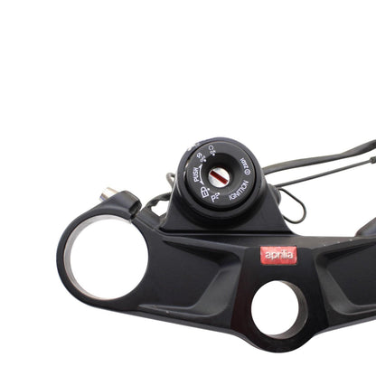2021 - 2024 APRILIA RSV4 TRIPLE TREE CLAMP UPPER YOKE BLACK STOCK STRAIGHT