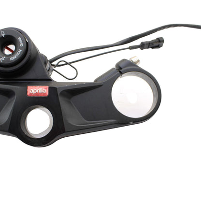 2021 - 2024 APRILIA RSV4 TRIPLE TREE CLAMP UPPER YOKE BLACK STOCK STRAIGHT