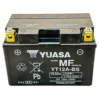 2015 2016 APRILIA RSV4 RF BATTERY YUASA YT12A-BS 12V 10Ah/175A