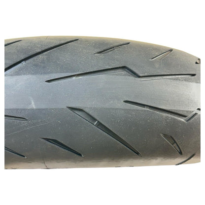 2005 2006 SUZUKI GSXR 1000 REAR WHEEL RIM BACK TIRE RUBBER BLUE MARCHESINI