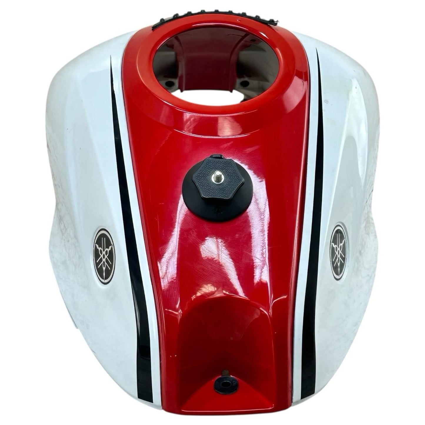 2015 - 2021 YAMAHA YZF R3 GAS TANK FAIRING RESERVOIR COVER FUEL PETROL WHITE RED