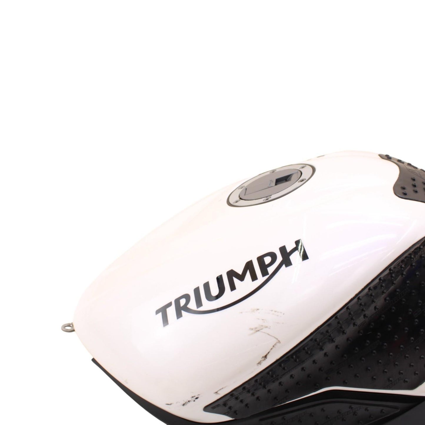 2013 - 2017 TRIUMPH DAYTONA 675R GAS TANK FUEL PETROL RESERVOIR WHITE *SCUFFED*