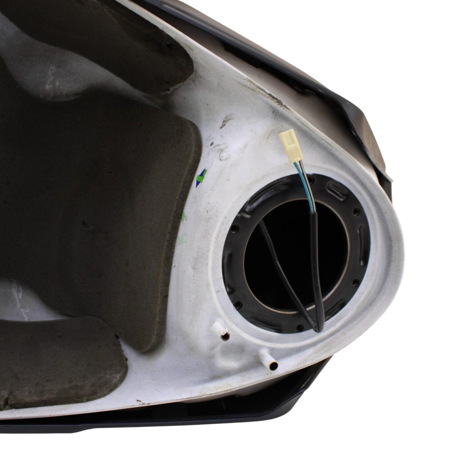 2013 - 2017 TRIUMPH DAYTONA 675R GAS TANK FUEL PETROL RESERVOIR WHITE *SCUFFED*