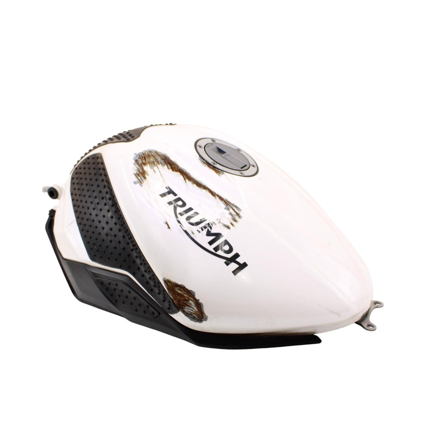 2013 - 2017 TRIUMPH DAYTONA 675R GAS TANK FUEL PETROL RESERVOIR WHITE *SCUFFED*