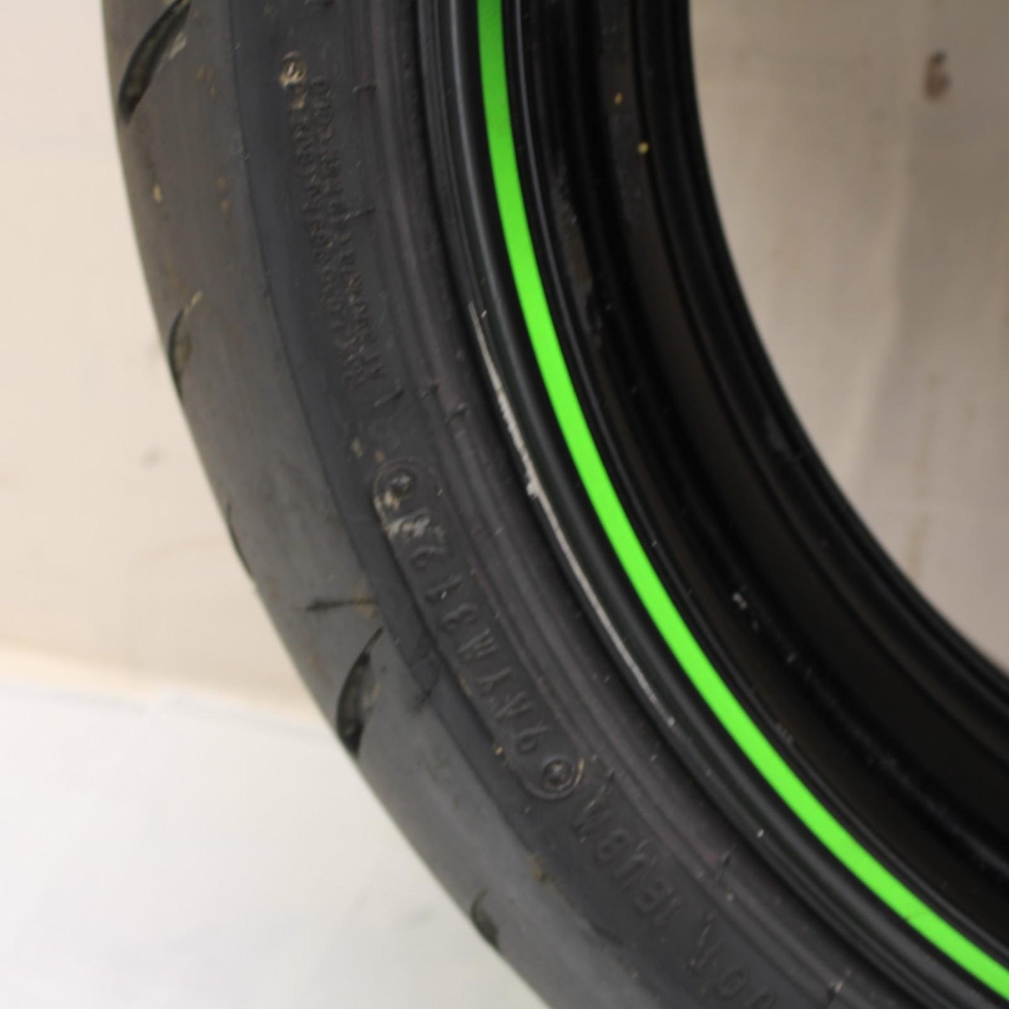 2011 - 2015 KAWASAKI NINJA ZX10R REAR WHEEL BACK RIM TIRE RUBBER *SLIGHT SCUFF*