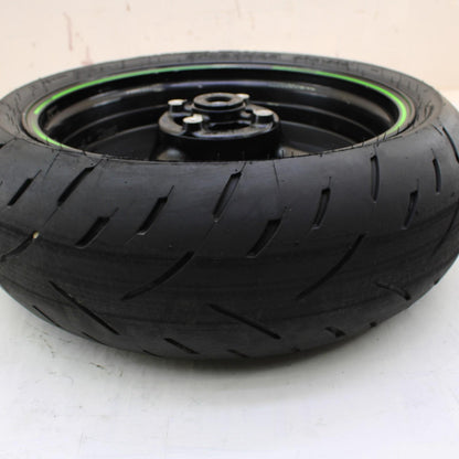 2011 - 2015 KAWASAKI NINJA ZX10R REAR WHEEL BACK RIM TIRE RUBBER *SLIGHT SCUFF*