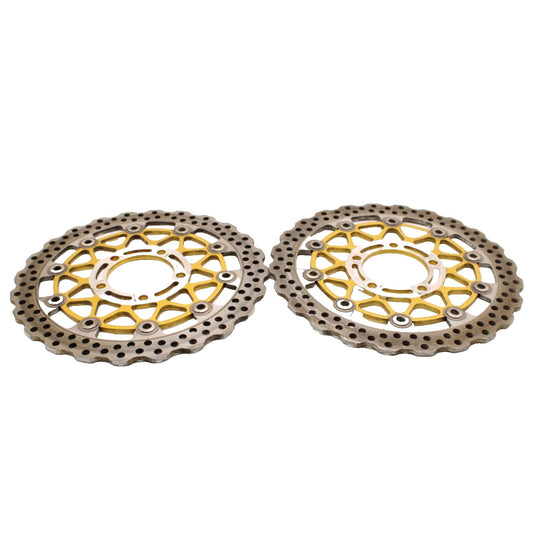 2011 - 2015 KAWASAKI NINJA ZX10R FRONT ROTORS BRAKE DISC WHEEL RIM SET PAIR OEM