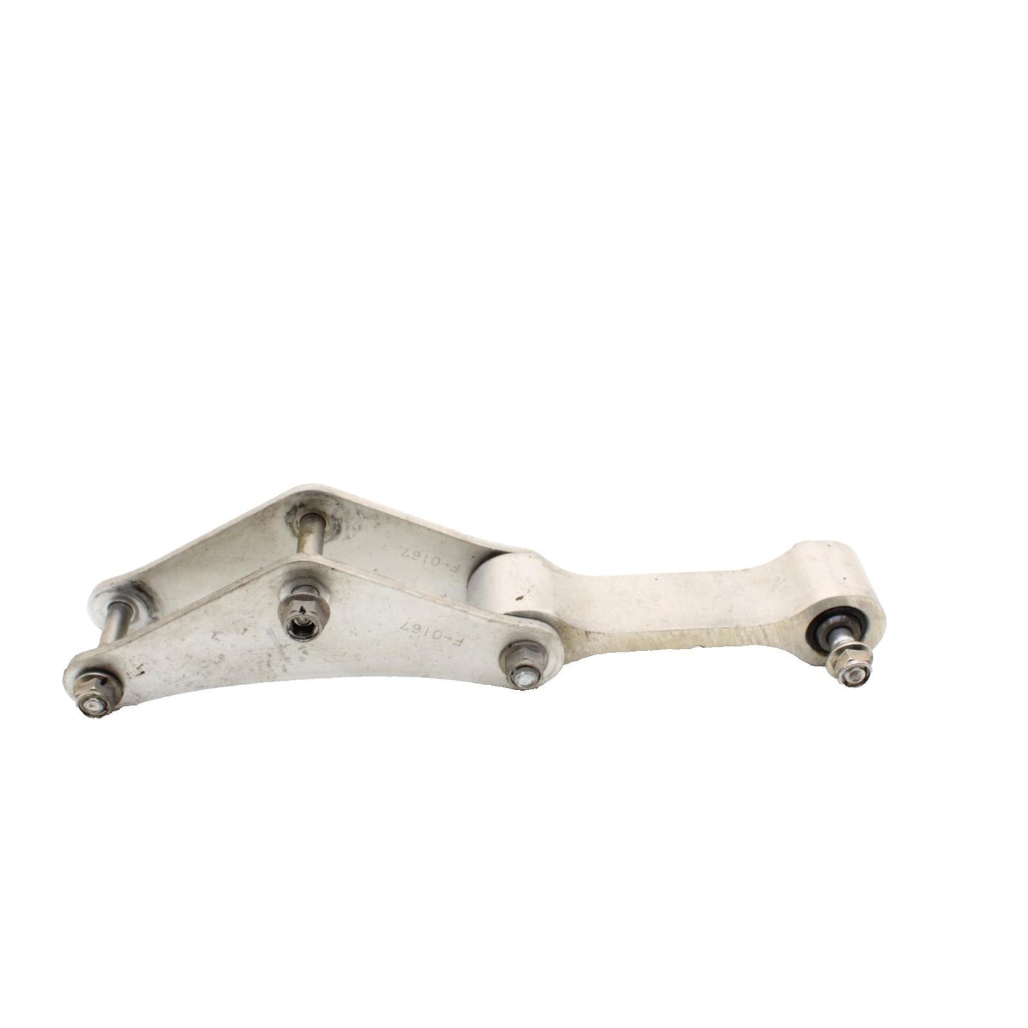 2011 - 2015 KAWASAKI NINJA ZX10R DOG BONE REAR SHOCK LINKAGE SILVER STOCK OEM