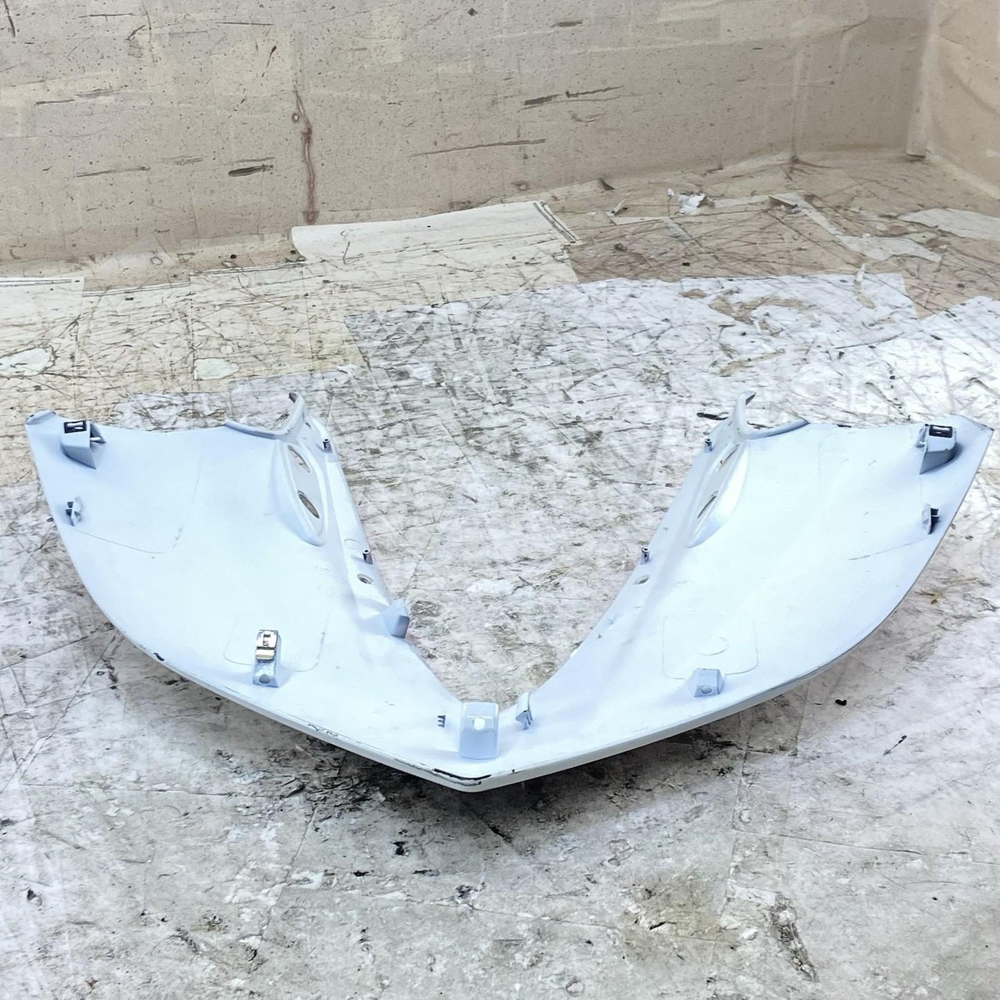 2015 - 2021 YAMAHA YZF R3 FRONT NOSE FAIRING COWL TRIM PLASTIC WHITE