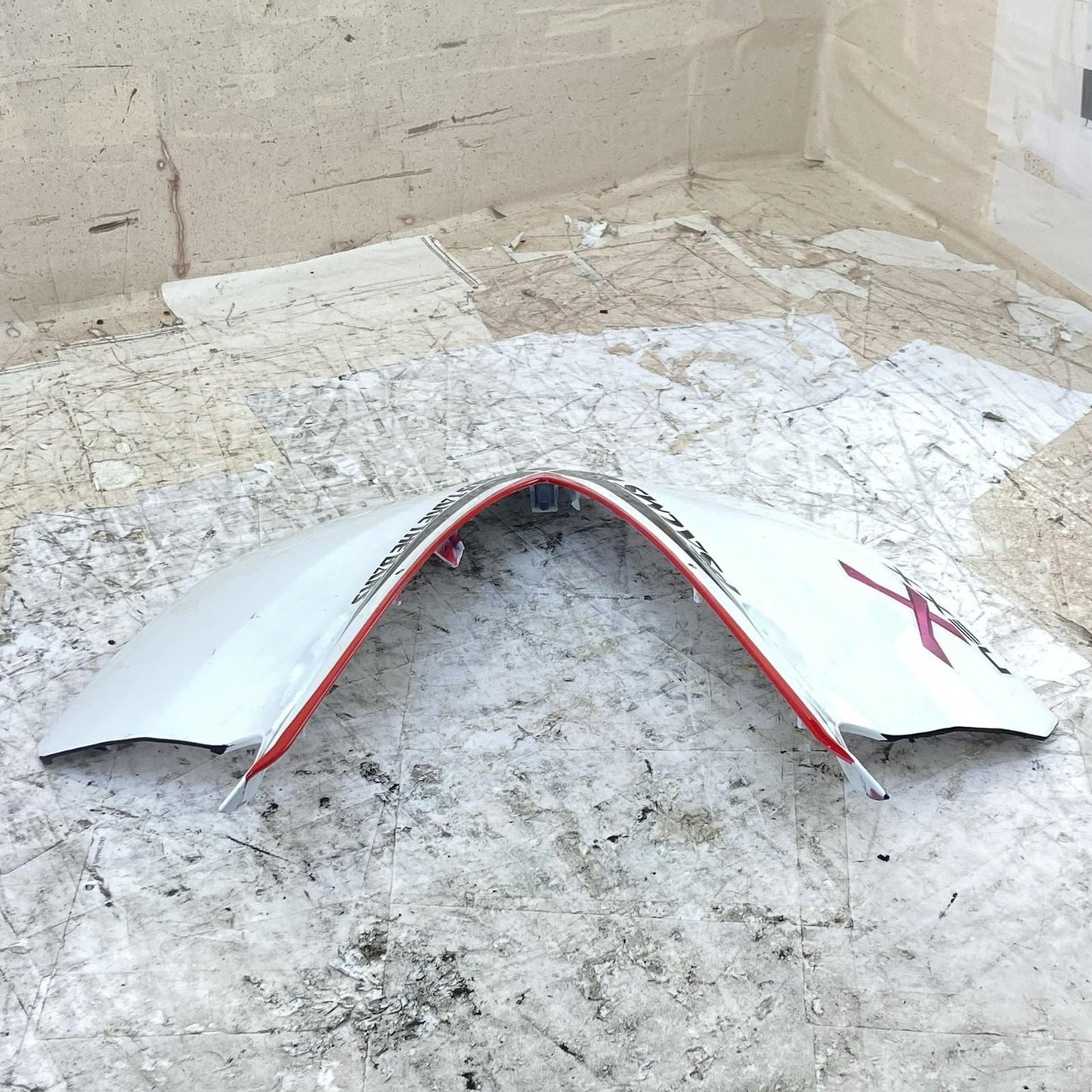 2015 - 2021 YAMAHA YZF R3 FRONT NOSE FAIRING COWL TRIM PLASTIC WHITE