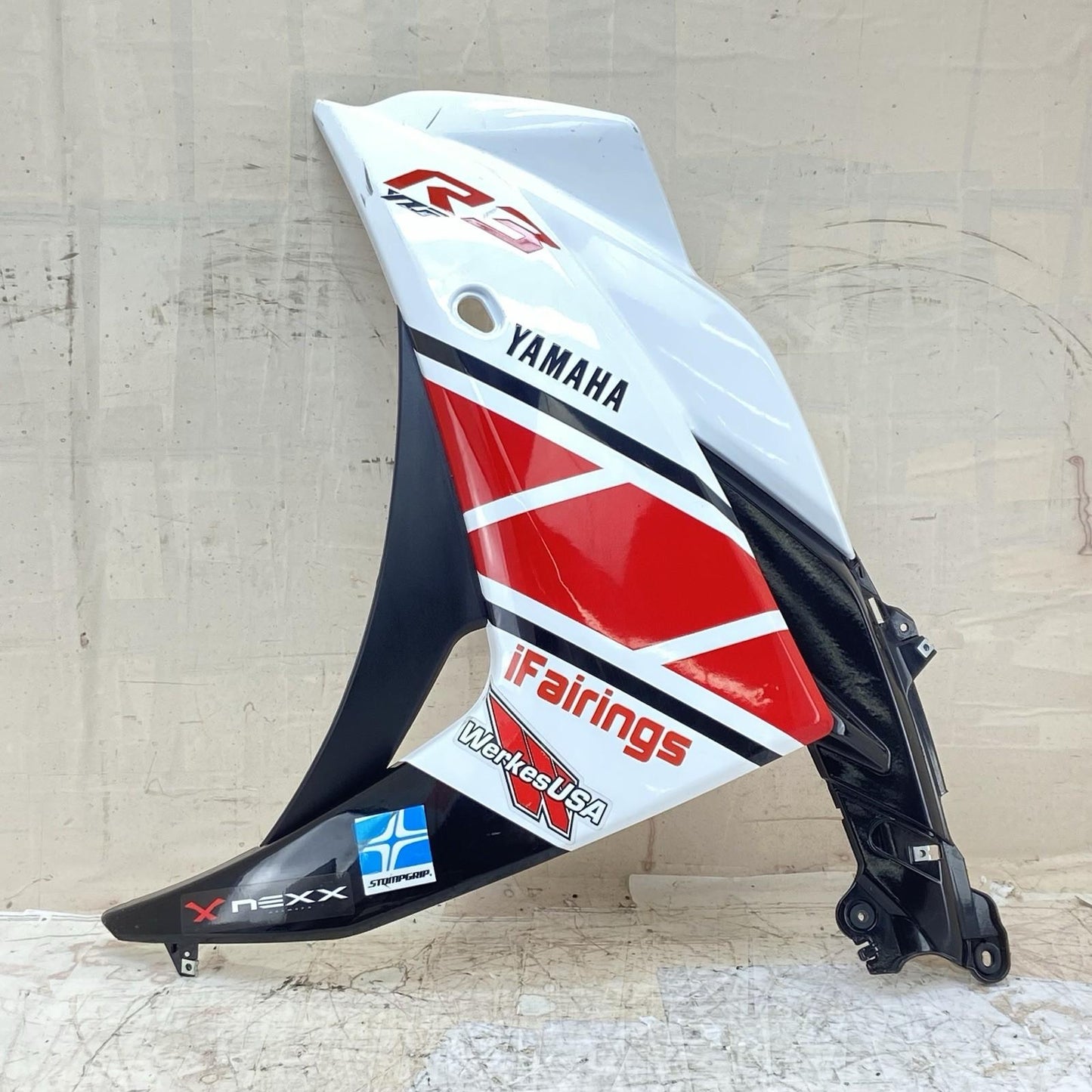 2015 - 2021 YAMAHA YZF R3 SIDE FAIRINGS COWLS PLASTICS TRIM PANELS MIDDLE SET