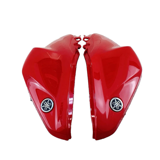 2015 - 2021 YAMAHA YZF R3 TANK SIDE FAIRINGS COVERS COWLS PLASTICS SET PAIR RED