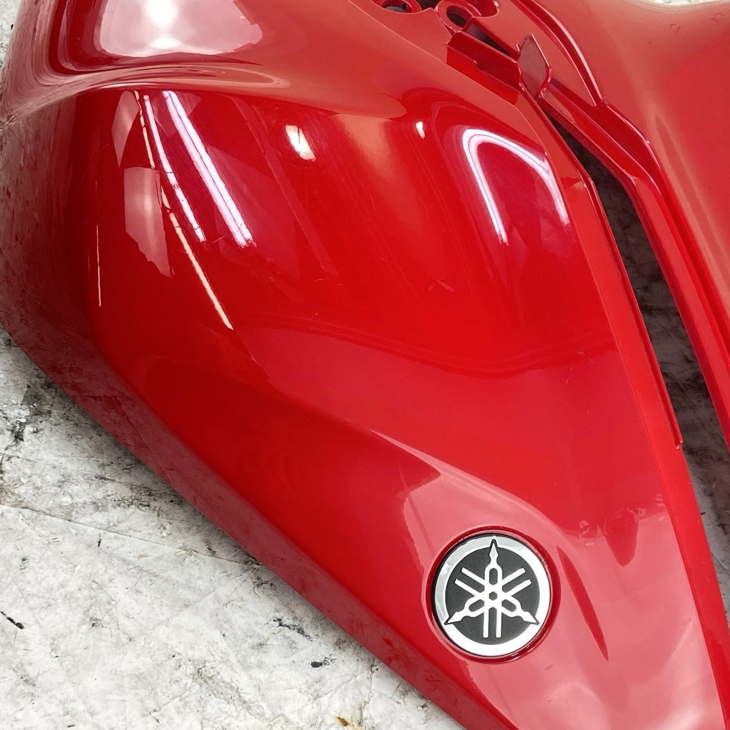 2015 - 2021 YAMAHA YZF R3 TANK SIDE FAIRINGS COVERS COWLS PLASTICS SET PAIR RED